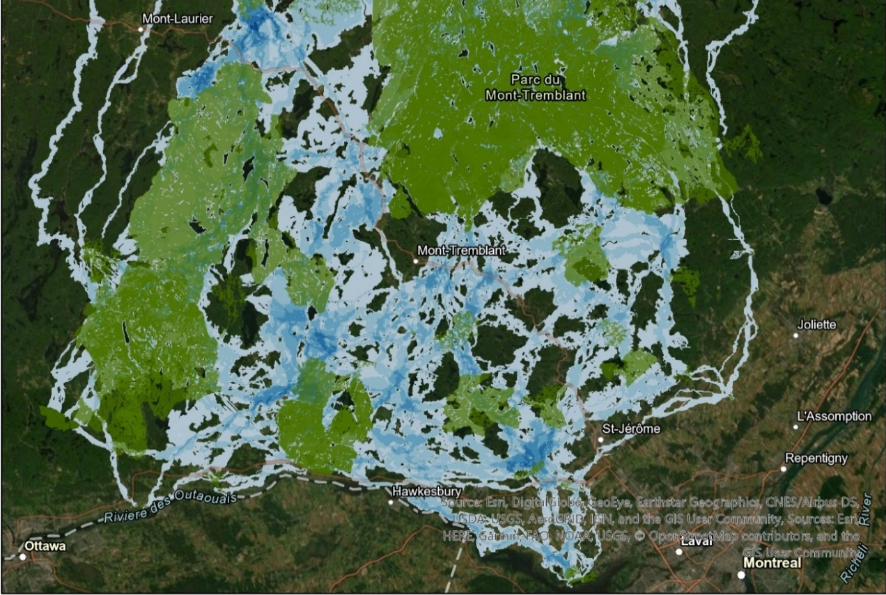 Ecological connectivity in the Laurentians